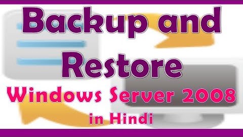 ✅  Installation of Backup and Recovery feature in Windows Server 2008 in Hindi.