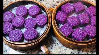 【紫薯糯米糕】最简单的方法软糯香甜唇齿留香Purple Sweet PotatoGlutinous Rice Cake