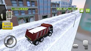 Loader & dump truck winter sim gameplay screenshot 2