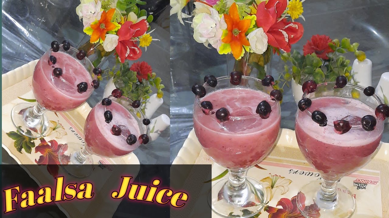 Taste Dirnk Faalsa juice with full recipe in urdu - YouTube