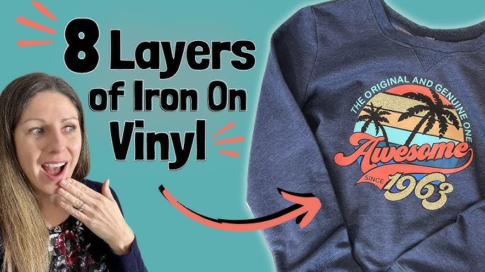 HOW TO LAYER GLITTER AND IRON ON HEAT TRANSFER VINYL (HTV)