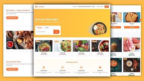 🍔 FoodWagon – Free Food Delivery Website Template | HTML CSS Bootstrap Landing Page