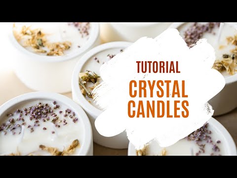 DIY Crystal Candle Tutorial - Grow and Make  Candle tutorial, Food candles,  Diy herb candles