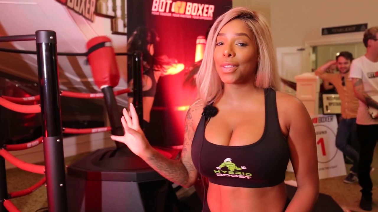 Interactive Boxing machine BotBoxer at CXF MMA Fight YouTube