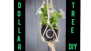 DOLLAR TREE DIY Hanging Macrame Flower Pot l Under $20 DOLLAR TREE DIY Hanging Macrame Flower Pot l Under $20
