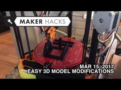 Easy modification of downloaded STL files with Simplify 3D