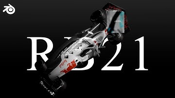 F1 car "RB21" - Blender Car animation