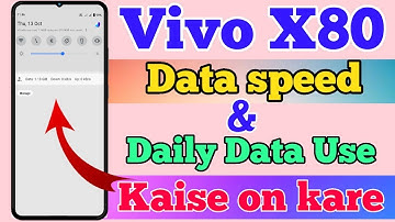 Vivo X80 Me Daily Data Use & Data Speed Setting Kaise On Kare // How To Show Daily Data Use Setting