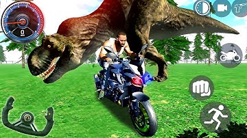 Indian Bikes Driving Simulator 3D - Unlock New Dinosaur Update 2023 - Android GamePlay #4