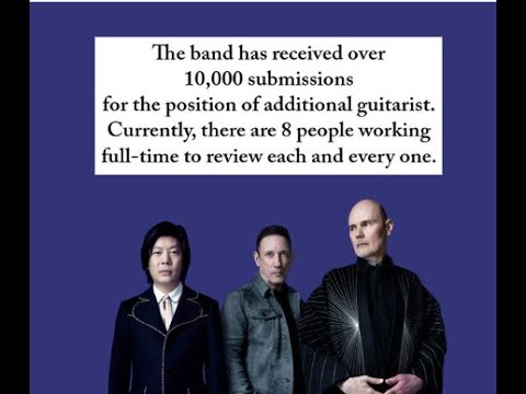 Guitar spot in The Smashing Pumpkins has competition of over 10,000