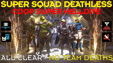 Helldivers 2 // Super Squad Deathless - Terminid Coop Super Helldive Lvl 10 - All Clear, No Deaths