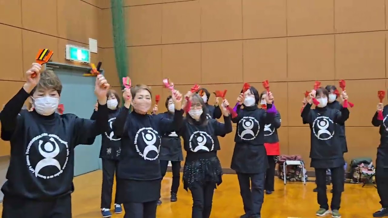 全体練習よさこい鬼怒川の練習