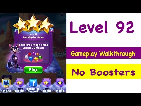 Bejeweled Stars Level 92 Tips and Strategy Gameplay Walkthrough No Boosters