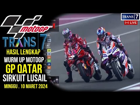 Hasil Motogp Hari ini~Hasil WARM UP Motogp Qatar 2024~Klasemen Motogp 2024 Terbaru~Jadwal Motogp 202