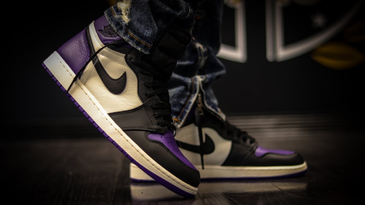 og court purple jordan 1