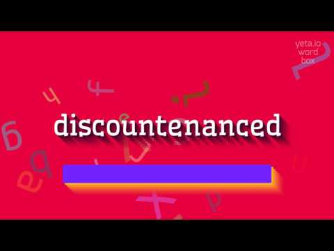СКИДКА - КАК ПРОИЗНОШАЕТСЯ СКИДКА? (DISCOUNTENANCED - HOW TO PRONOUNCE DISCOUNTENANCE