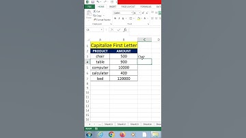 How to Capitalize First Letter in Excel | Proper Function in Excel | Microsoft Excel | Excel