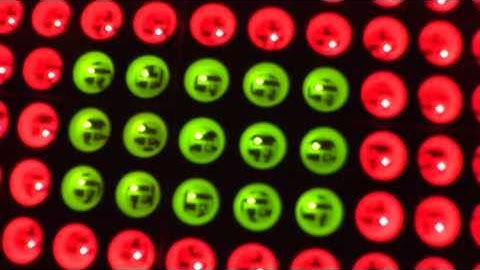 New toy: a bi-color 512 led matrix panel from Sure Electronics