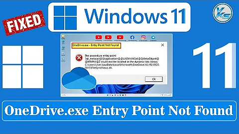 ✅ How To Fix OneDrive.exe Entry Point Not Found On Windows 11/10