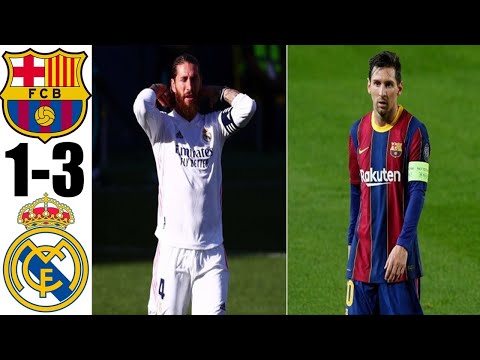 Barcelona vs Real Madrid 1-3 Highlights Resumen y Goles 2020