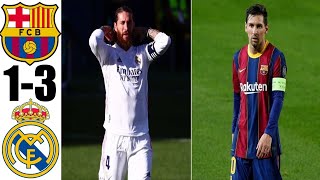 Barcelona vs Real Madrid 1-3 Highlights Resumen y Goles 2020