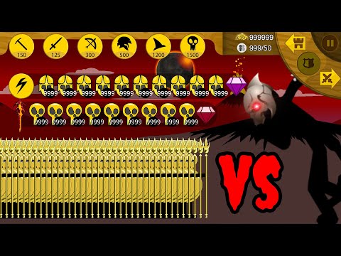 Stick War Legacy | Final BOSS VS 9999 Golden Spearton & Griffon | Stick War Legacy Fight | KasubukTQ