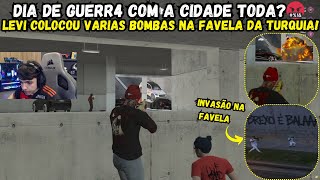 DIA DE MUITA BALA!🔥 LEVI COLOCOU BOMBAS NA FAVELA DA TURQUIA?🤬   TODAS AS TROPA NA CAÇA DO BK