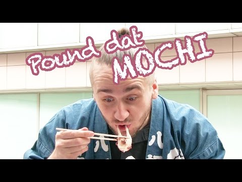 JAPANESE  NEW YEAR FOOD! Makin' Mochi! (Rice Cakes)