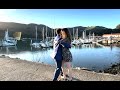 Playful improv of Bal-Swing at the Sausalito Harbor during golden hour with Jasmine and Tim.