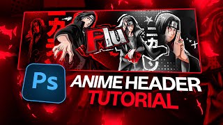 How To Make A CLEAN Anime Header/Banner In Photoshop! (FREE PSD)
