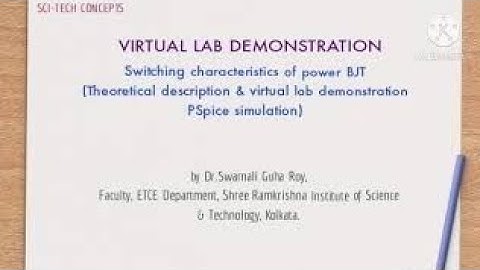 PSpice simulation of switching characteristics of P-BJT|| INDUSTRIAL ELECTRONICS 1||ETCE||5th sem
