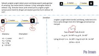 Dinamika Rotasi (Kesetimbangan pada Jungkat-Jungkit