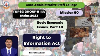 TNPSC GROUP II/IIA Mains2023 | Socio | Part - 10 | RTI | Mr.Saravanan screenshot 4