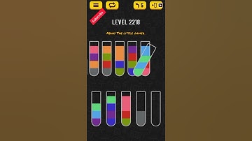 Water sort puzzle level 2218