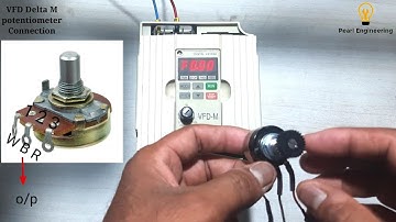 Potentiometer connection with Delta m VFD | How to connect vfd to potentiometer.