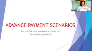 Sap Advance payment or prepayment or down payment  initial system set up for Order to Cash