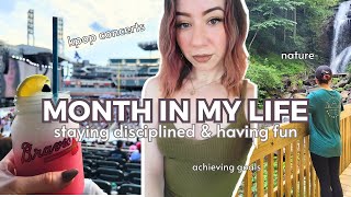 a MONTH IN MY LIFE JULY: WORK-LIFE BALANCE vlog, my healthy diet, achieving my dreams, Twice concert