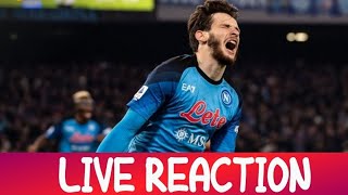 NAPOLI JUVENTUS 5-1 LIVE REACTION HIGHLIGHTS ⚽️🤩💙#seriea