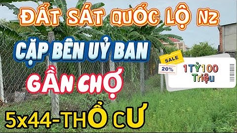 🟢26.| (Đã bán) Bán lô đất sát quốc lộ N2| Cặp bên uỷ ban| Gần chợ| 5x44| Giá 1TỶ100