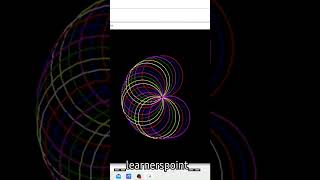 Turtle programme to draw circle spiro graph.. #python  #turtle #trending #viral #youtubeshorts