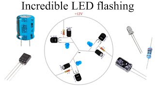 Incredible LED flashing | Star connection type.