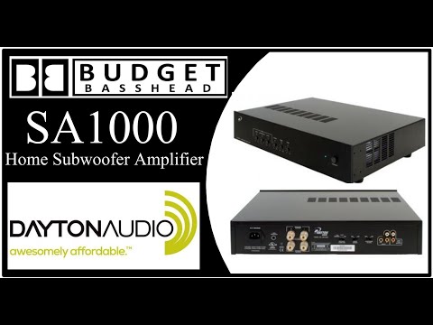 My New Amplifier - Dayton Audio SA1000