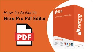 How to Activate Nitro Pro Pdf editor | Nitro Pro Pdf Activation method