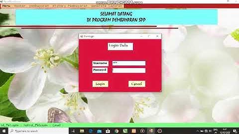 Program Pembayaran Adminitrasi SPP dengan #vb.net
