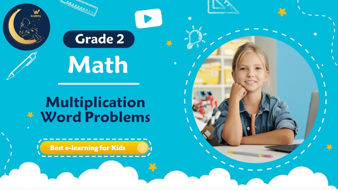 Multiplication Word Problems - Math for Kids Grade 2 - YouTube
