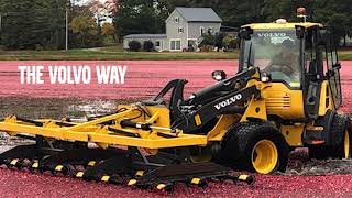 Video still for Volvo Compact Wheel Loaders Help in Cranberry Harvest