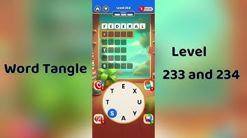 Word Tangle Level 233 Answers | Word Tangle Level 234 Solutions | Go Answer