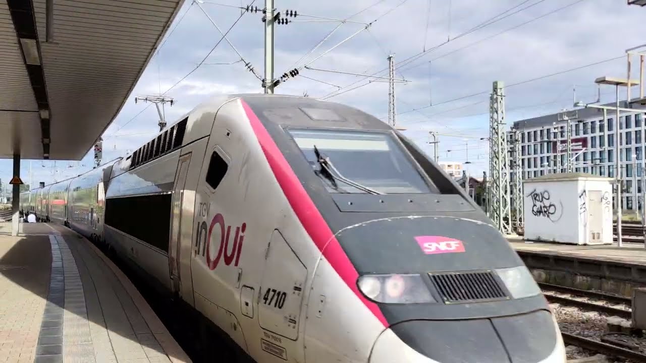 TGV Duplex TGV InOui Frankfurt - Paris in Mannheim HBF 2022 - YouTube