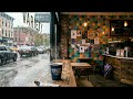 A Soft Brooklyn Night | Cozy Rainy Rhodes Jazz for Deep Work &amp; Meditation