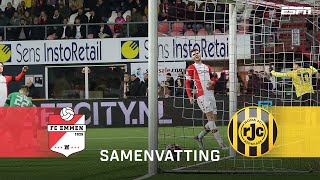 KKD-topper blijft SPANNEND tot de ALLERLAATSTE minuut 🫨😅 | Samenvatting FC Emmen - Roda JC